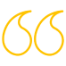 Customer testimonial quote icon